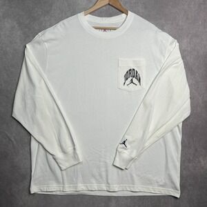 Air Jordan Logo Pocket Jump Man Crew neck Long Sleeve Shirt XXL  HV4567-133